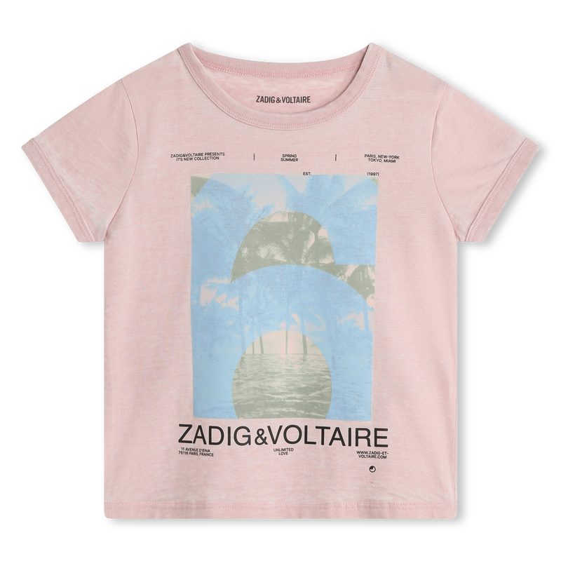 T-shirt avec imprimé placé ZADIG & VOLTAIRE 
                    FILLE