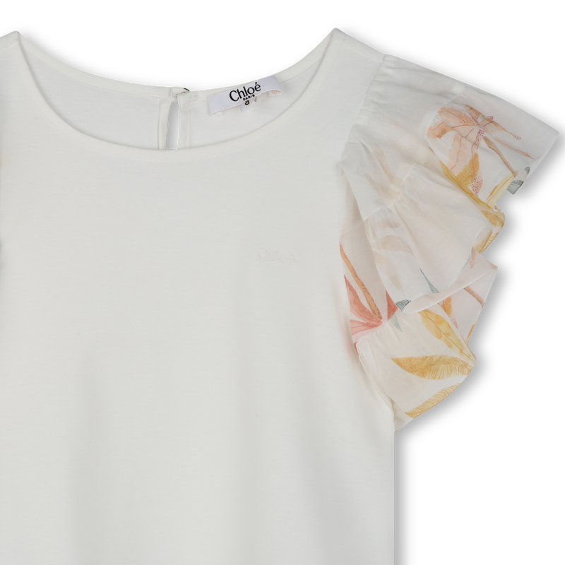 T-shirt à manches volantées CHLOE 
                    FILLE