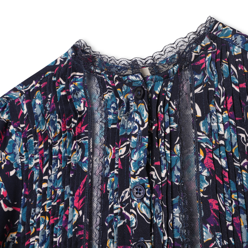 Robe imprimée plastron plissé ZADIG & VOLTAIRE 
                    FILLE