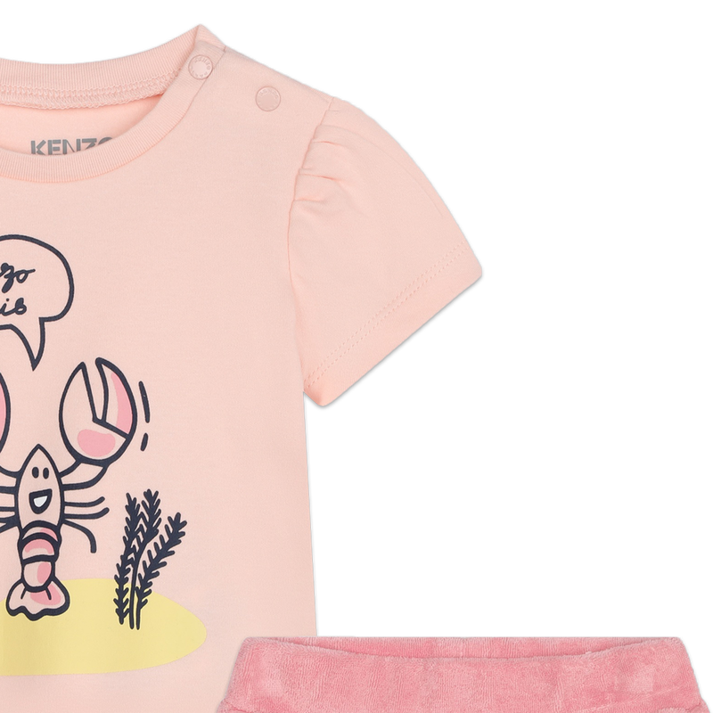 Ensemble short et T-shirt KENZO KIDS 
                        FILLE