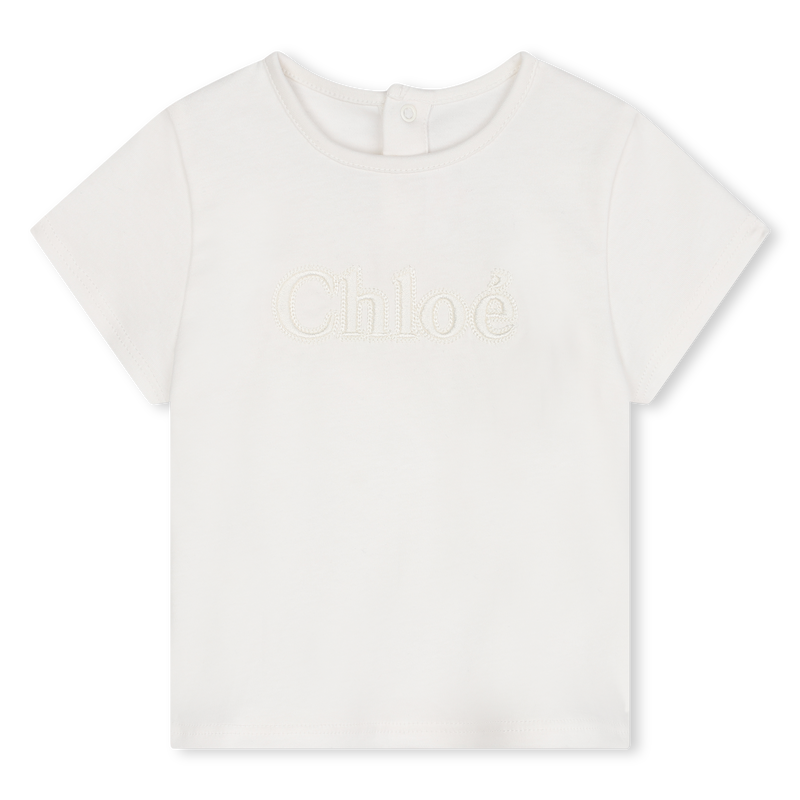 T-shirt brodé à dos pressionné CHLOE 
                    FILLE