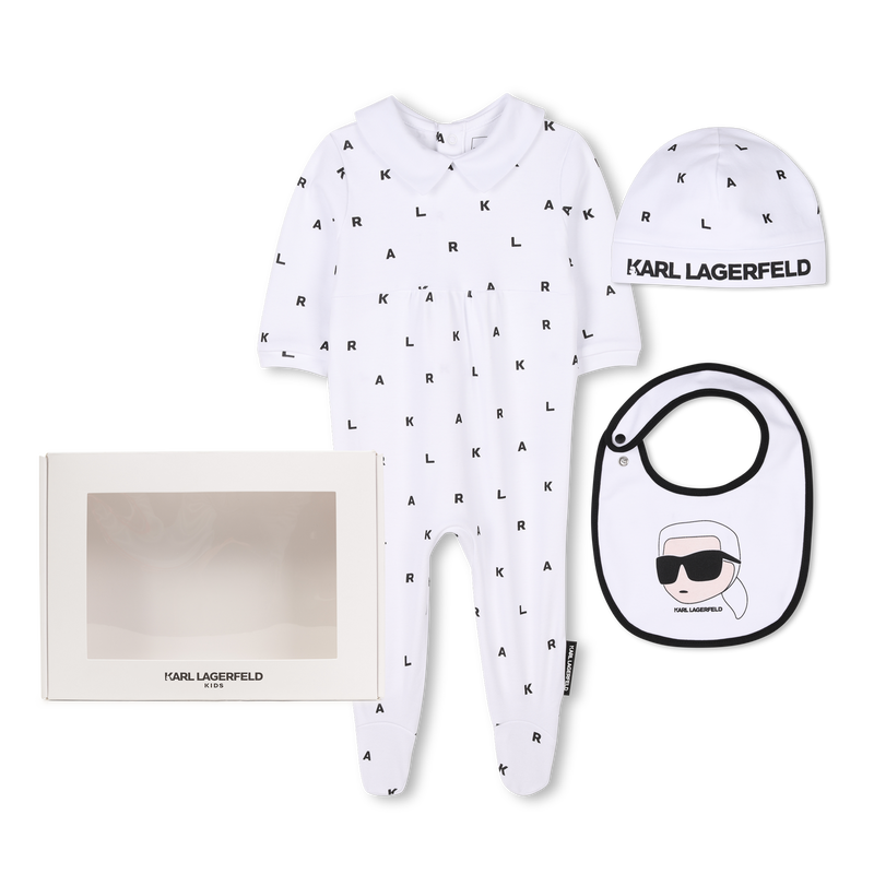 Ensemble naissance 3 pi&egrave;ces KARL LAGERFELD KIDS 
                        GARCON