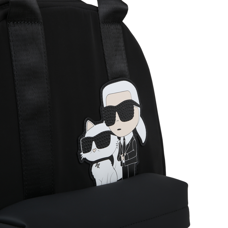 Sac à dos avec badge fantaisie KARL LAGERFELD KIDS 
                    FILLE