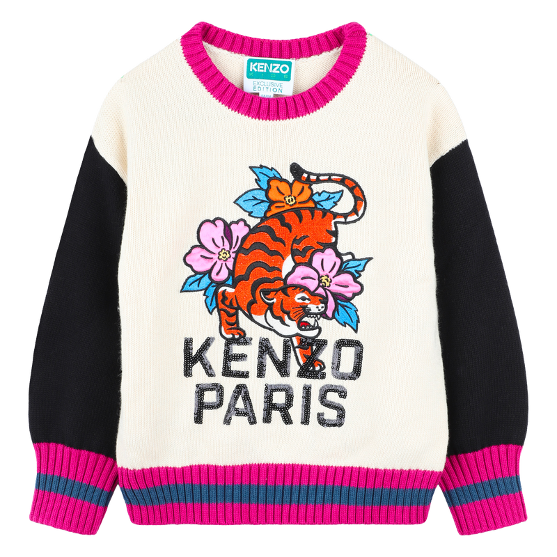 Pull en tricot KENZO KIDS 
                    FILLE