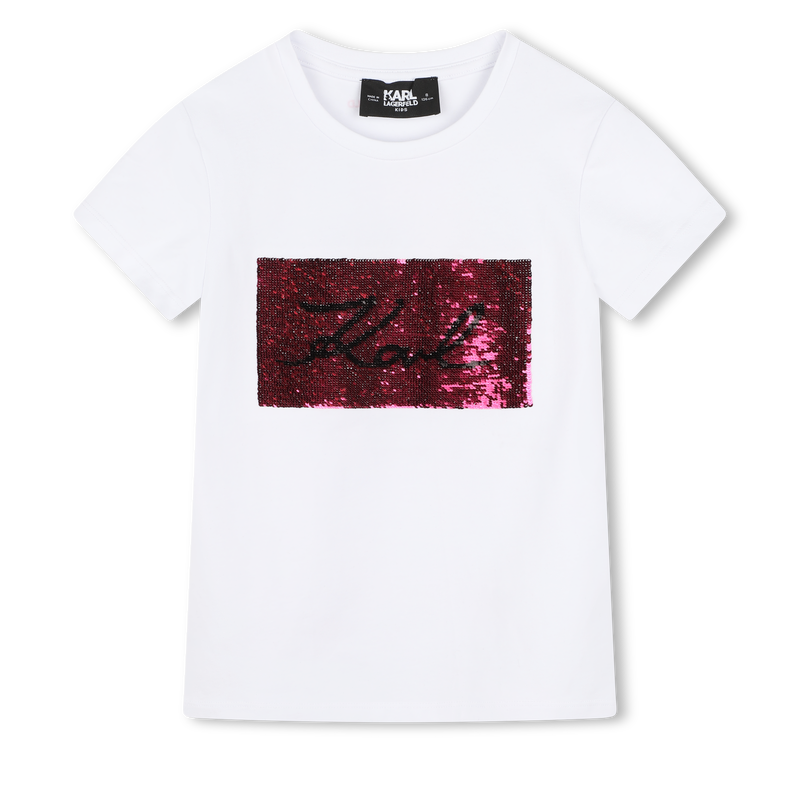 T-shirt à sequins réversibles KARL LAGERFELD KIDS 
                    FILLE