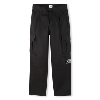 Pantalon cargo &agrave; pinces BOSS GARCON