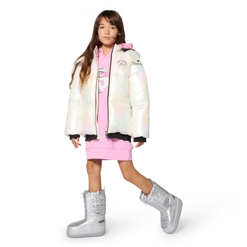 Doudoune &agrave; capuche KARL LAGERFELD KIDS 
                        FILLE