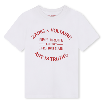 T-shirt manches courtes coton ZADIG & VOLTAIRE UNISEXE