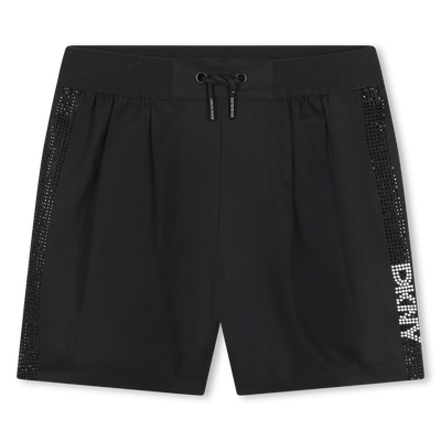 Short en coton &agrave; strass DKNY FILLE