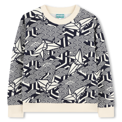 Sweat-shirt molletonné coton KENZO KIDS UNISEXE