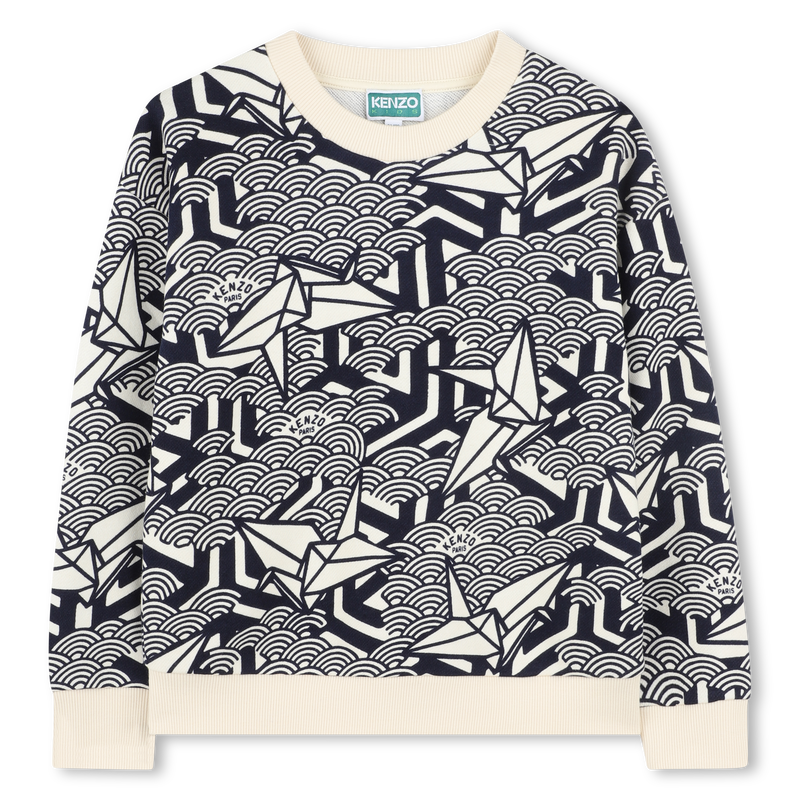 Sweat-shirt molletonné coton KENZO KIDS 
                    UNISEXE