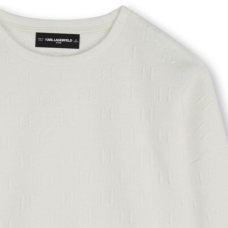 Sweat-shirt à manches longues KARL LAGERFELD KIDS 
                    FILLE