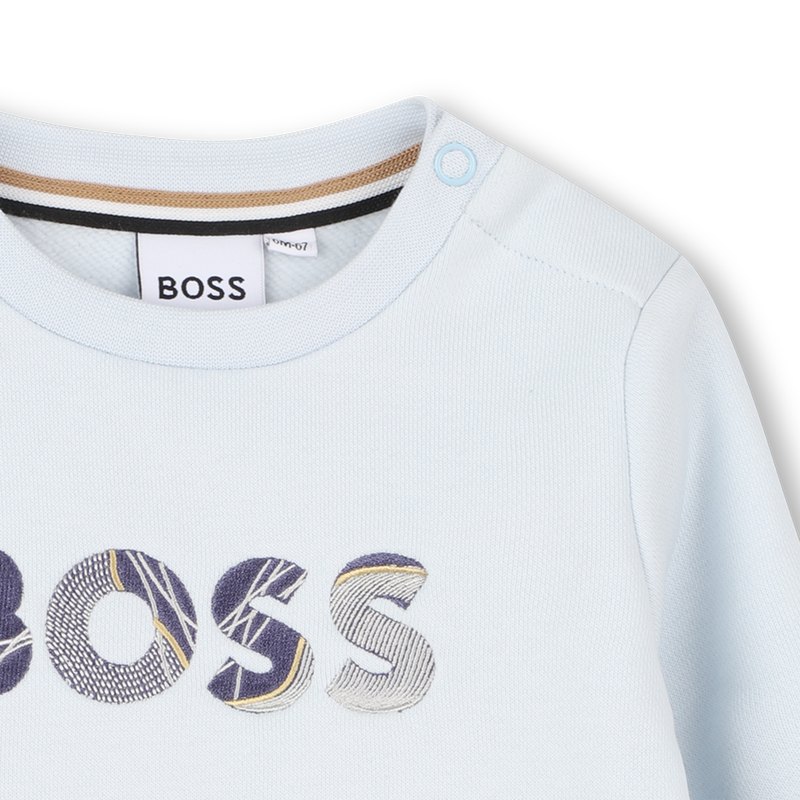 Pull col rond BOSS 
                    GARCON