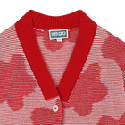 Cardigan boutonn&eacute; &agrave; fleurs KENZO KIDS 
                    FILLE