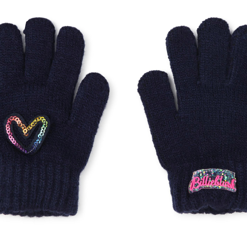 Gants avec coeur orné de sequins BILLIEBLUSH 
                    FILLE