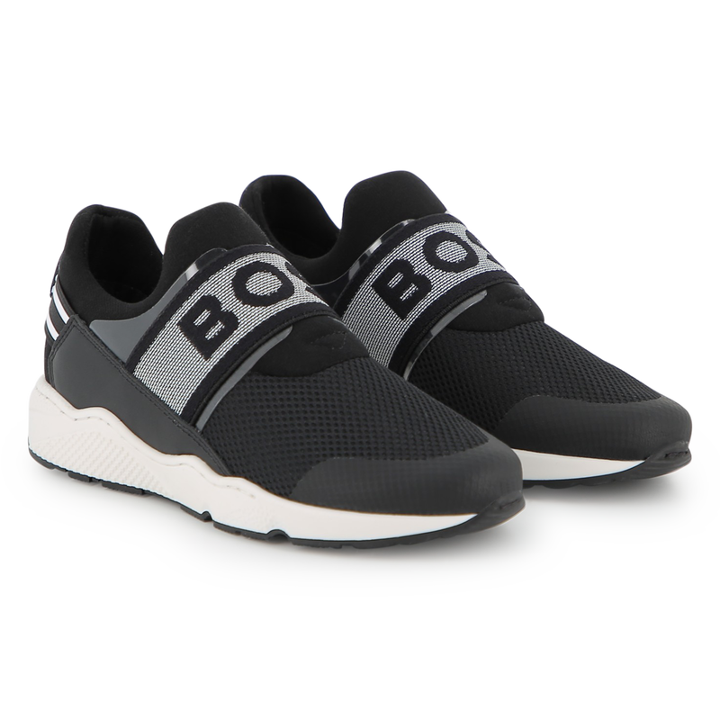 BASKETS EN CUIR DE VACHETTE BOSS 
                        GARCON