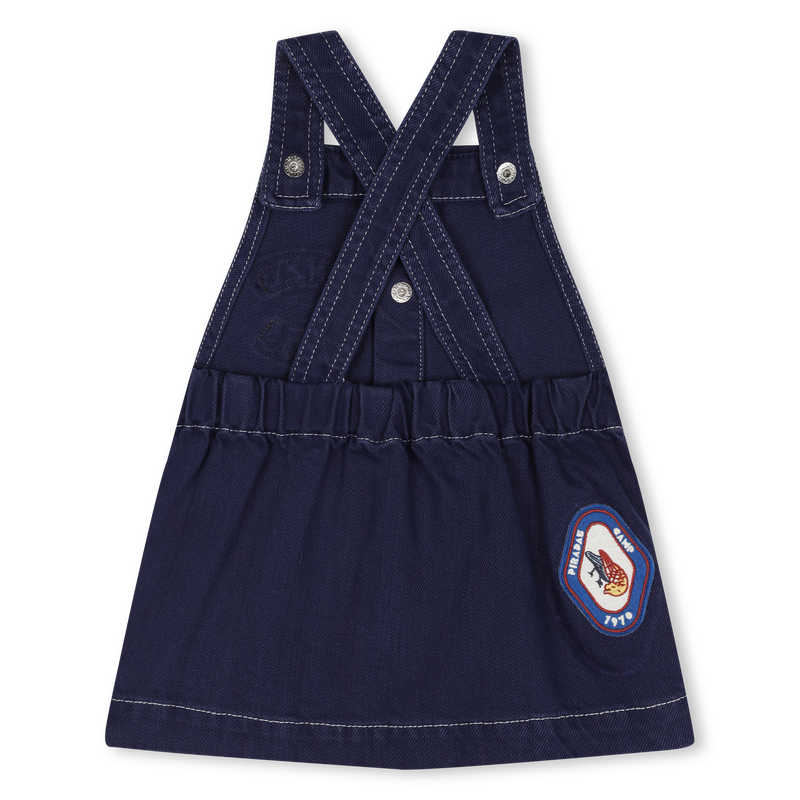 Robe salopette en coton KENZO KIDS 
                    FILLE