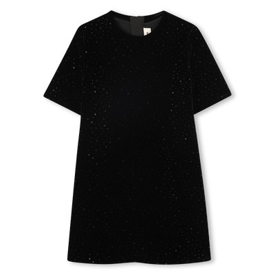 Robe tee-shirt en velours ZADIG & VOLTAIRE FILLE