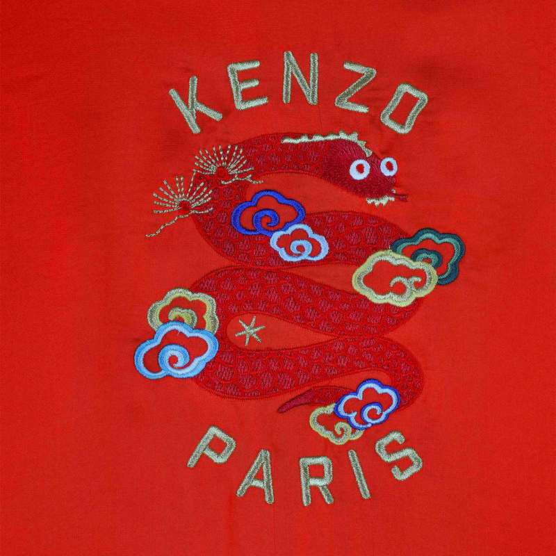 Robe évasée manches bouffantes KENZO KIDS 
                    FILLE