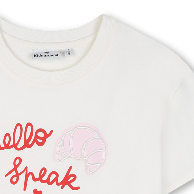 Tee-shirt manches courtes KIDS AROUND 
                        FILLE