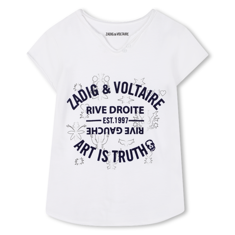 T-shirt à col tunisien ZADIG & VOLTAIRE 
                    FILLE