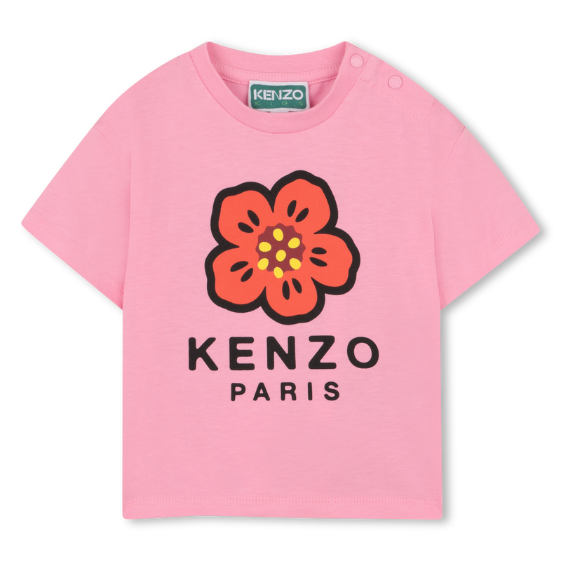 T-SHIRT PRESSION A L'EPAULE KENZO KIDS 
                        FILLE