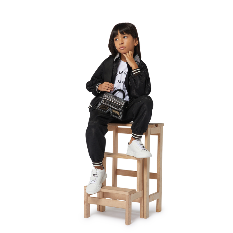 T-shirt avec imprimé placé KARL LAGERFELD KIDS 
                    FILLE