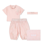 Ensemble Tee-shirt, pyjama et bandeau KENZO KIDS 
                    FILLE