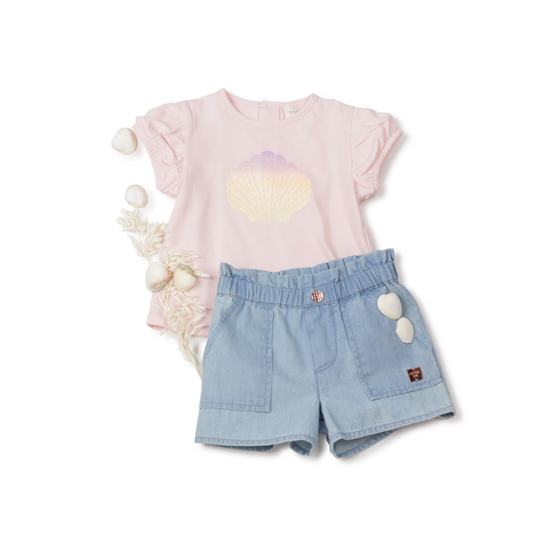 Short en denim léger CARREMENT BEAU 
                    FILLE