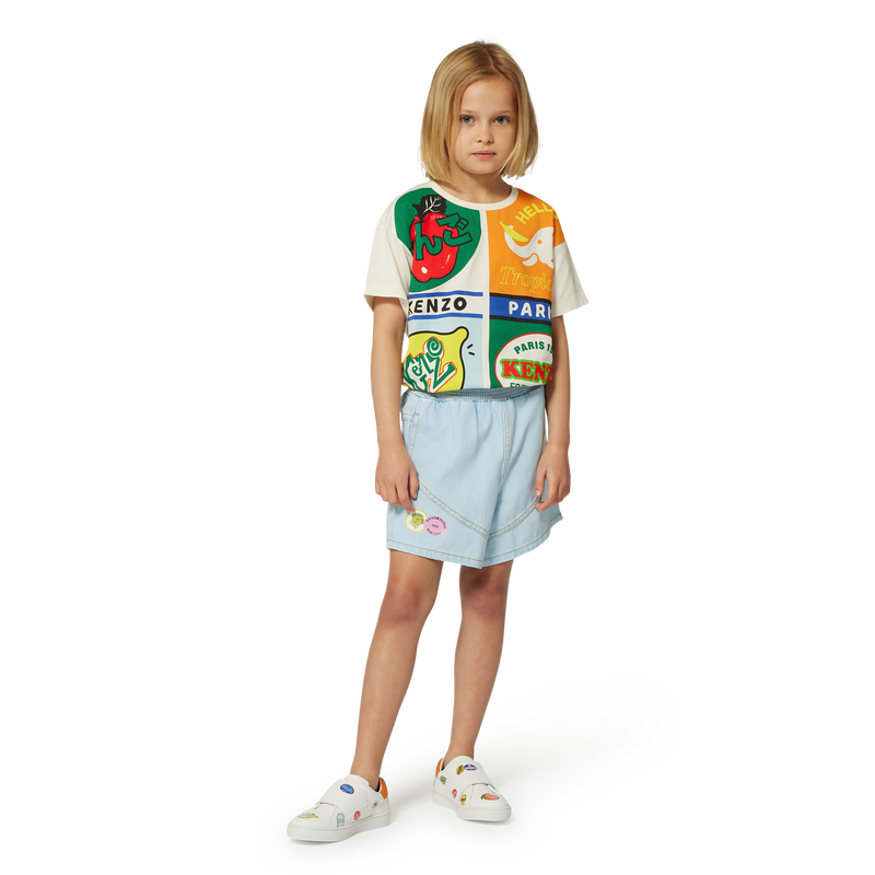 T-shirt avec imprimé placé KENZO KIDS 
                    FILLE
