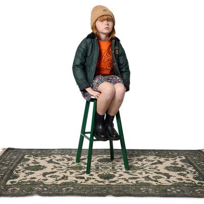 Bottes motard en cuir de vachette DKNY FILLE