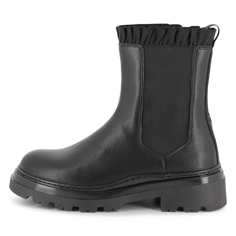 Bottine Chelsea en cuir de vachette KARL LAGERFELD KIDS 
                    FILLE