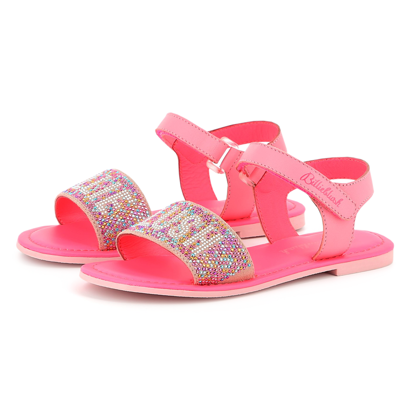 Sandales en cuir à fermeture par bandes auto aggri BILLIEBLUSH 
                    FILLE