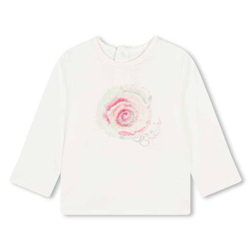 T-shirt avec sigle brod&eacute; CHLOE 
                        FILLE