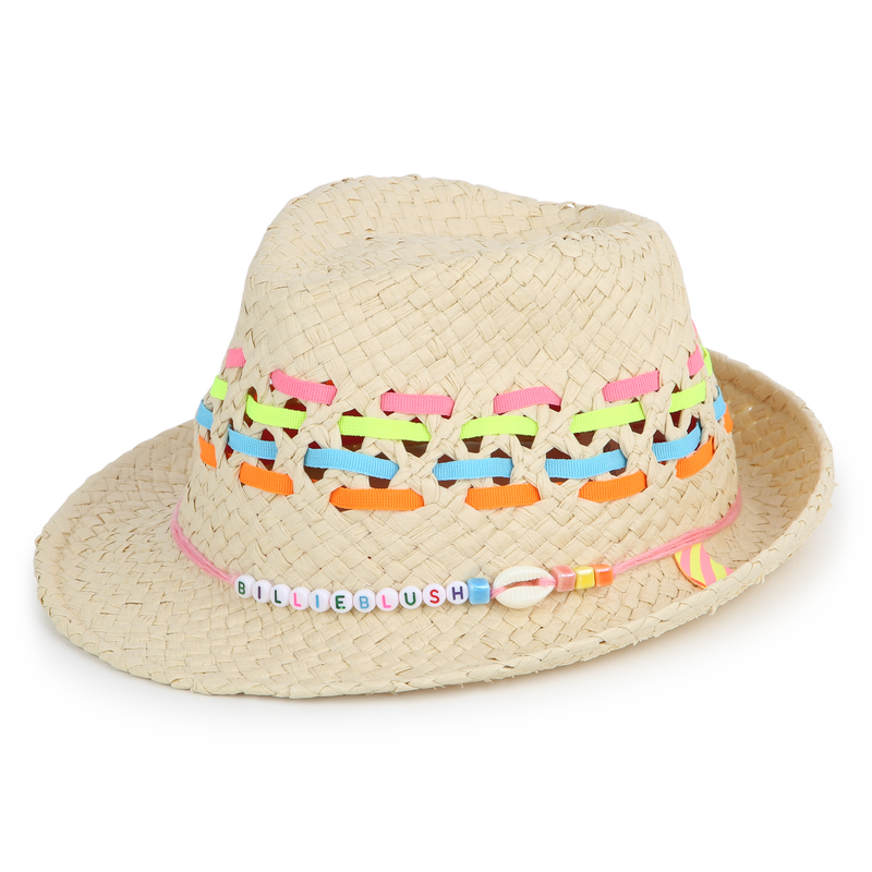 Chapeau tressé à rayures BILLIEBLUSH 
                    FILLE