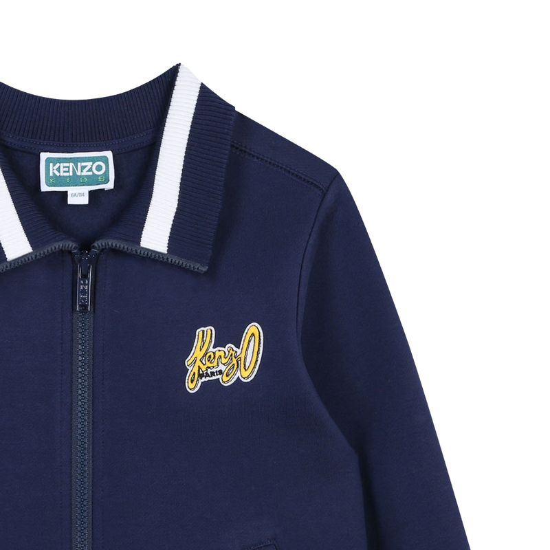 Cardigan molletonné brodé KENZO KIDS 
                    GARCON