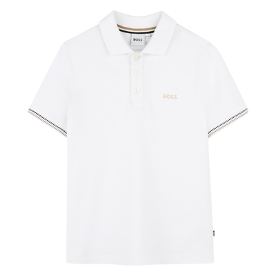 Polo avec rayures tricolores BOSS GARCON