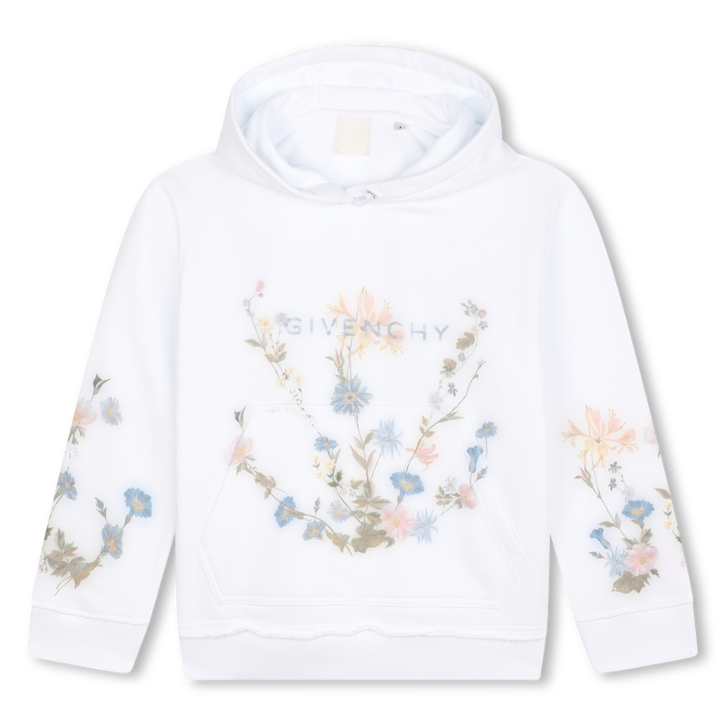 Sweat-shirt imprimé à capuche GIVENCHY 
                    FILLE