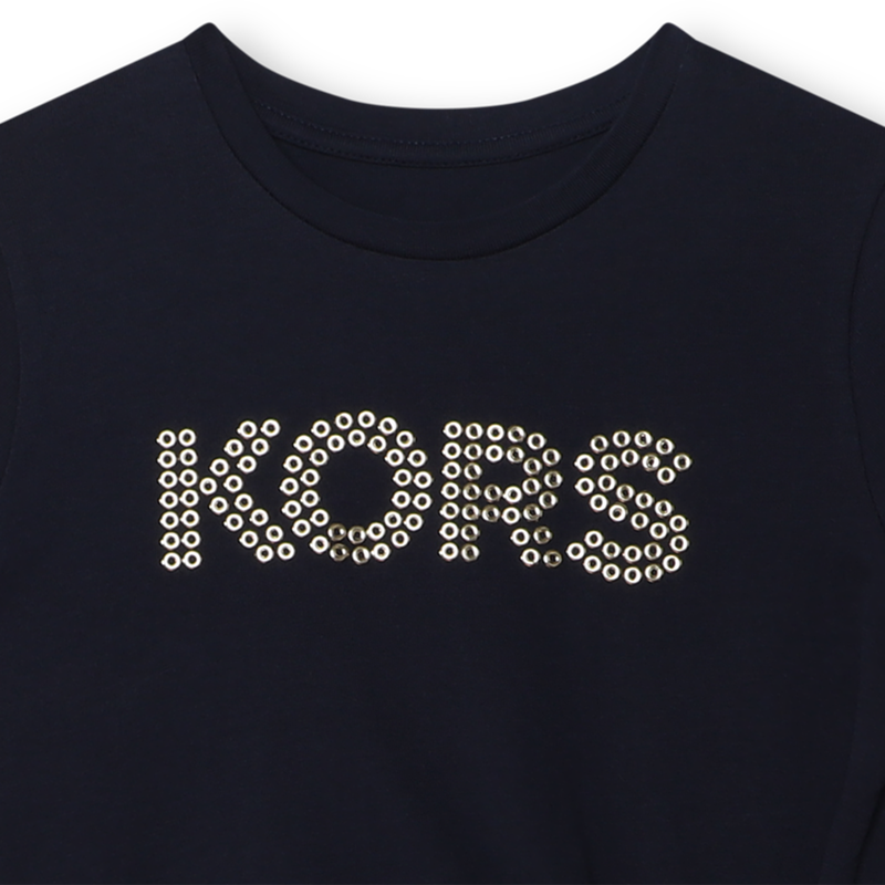Robe nouée à manches courtes MICHAEL KORS 
                    FILLE