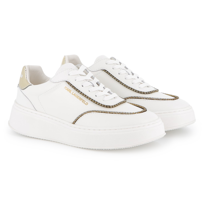 Baskets basse à lacets KARL LAGERFELD KIDS 
                    FILLE