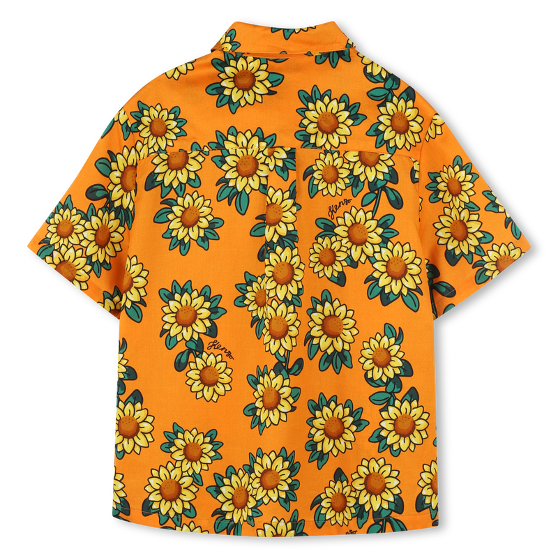 Chemise en satin de coton KENZO KIDS 
                    GARCON