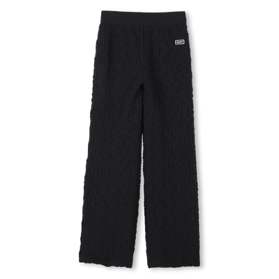 Pantalon large effet gaufré DKNY FILLE