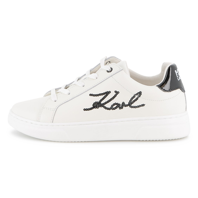 Baskets basse à lacets KARL LAGERFELD KIDS FILLE