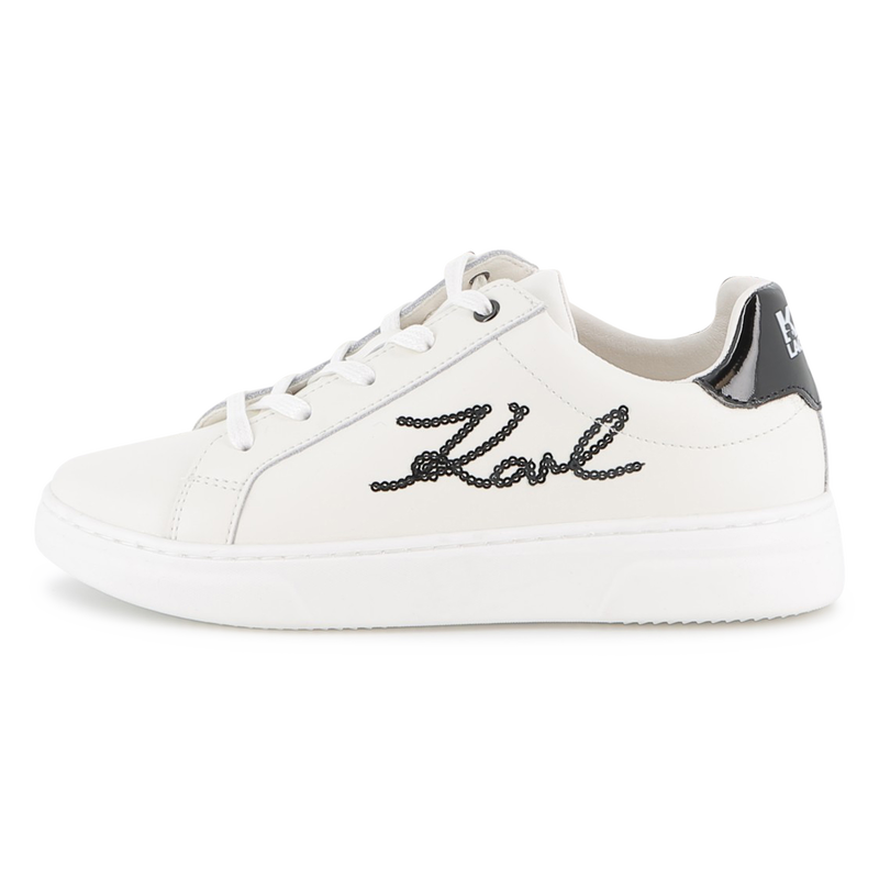 Baskets basse à lacets KARL LAGERFELD KIDS 
                    FILLE