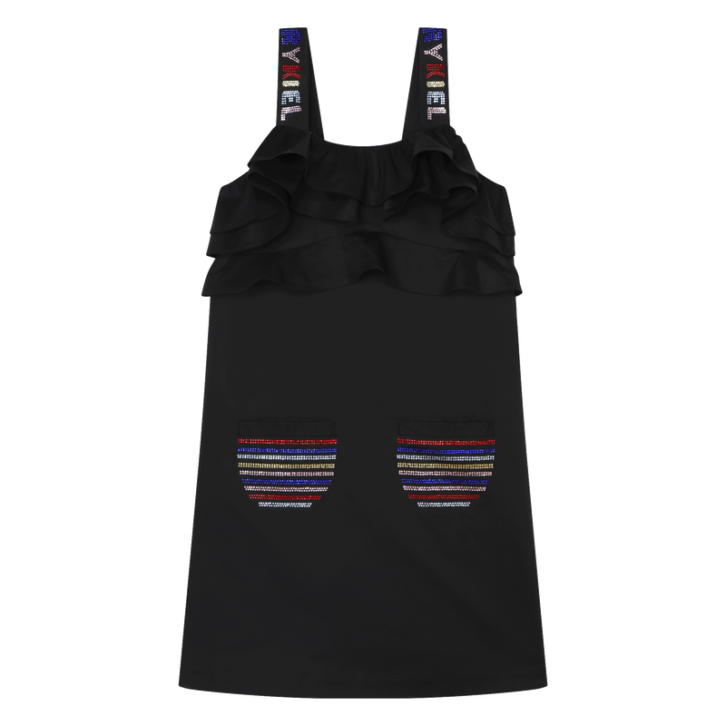 Robe en popeline à volants SONIA RYKIEL 
                    FILLE