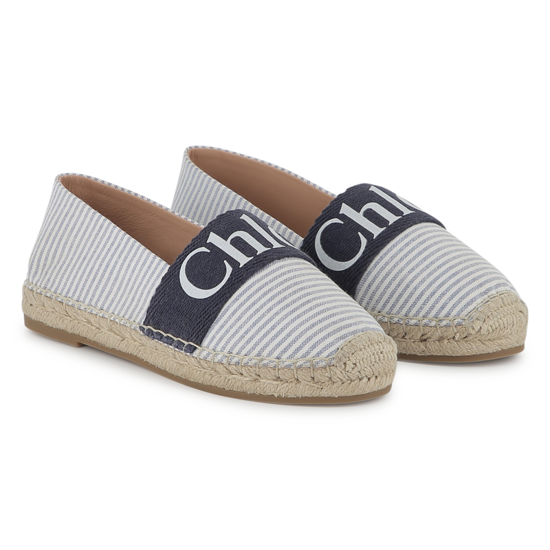 Espadrilles en toile rayée CHLOE 
                    FILLE