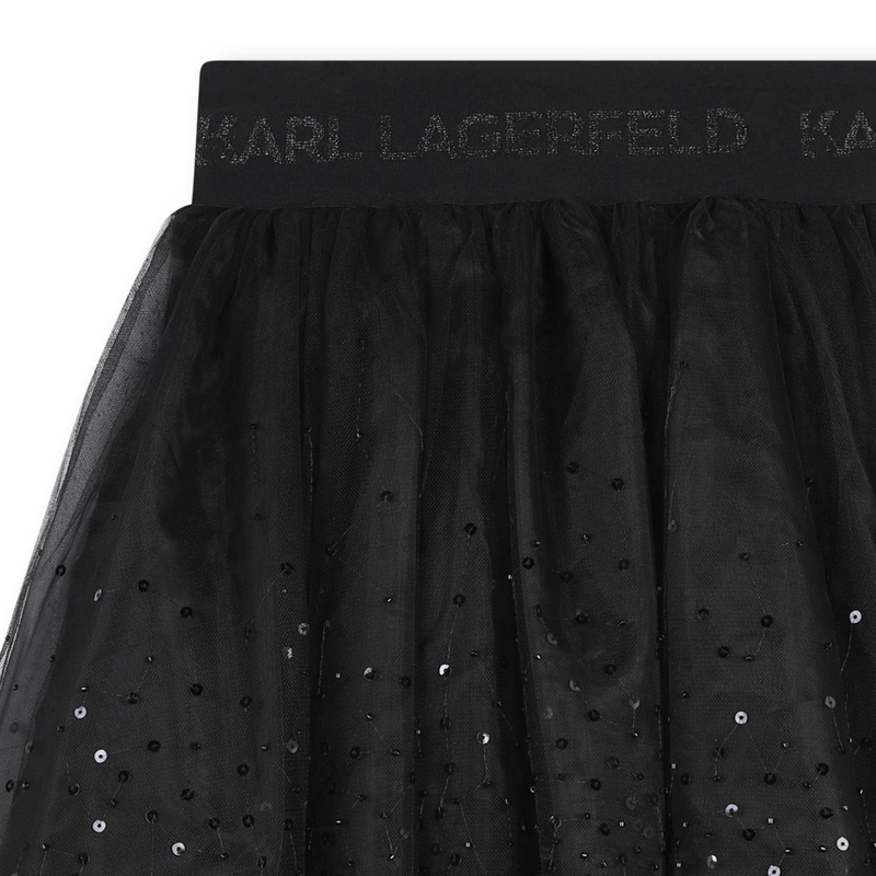 Jupon en tulle  orn&eacute;e de sequins KARL LAGERFELD KIDS 
                        FILLE