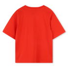 T-shirt avec imprim&eacute; sigl&eacute; KENZO KIDS 
                    FILLE