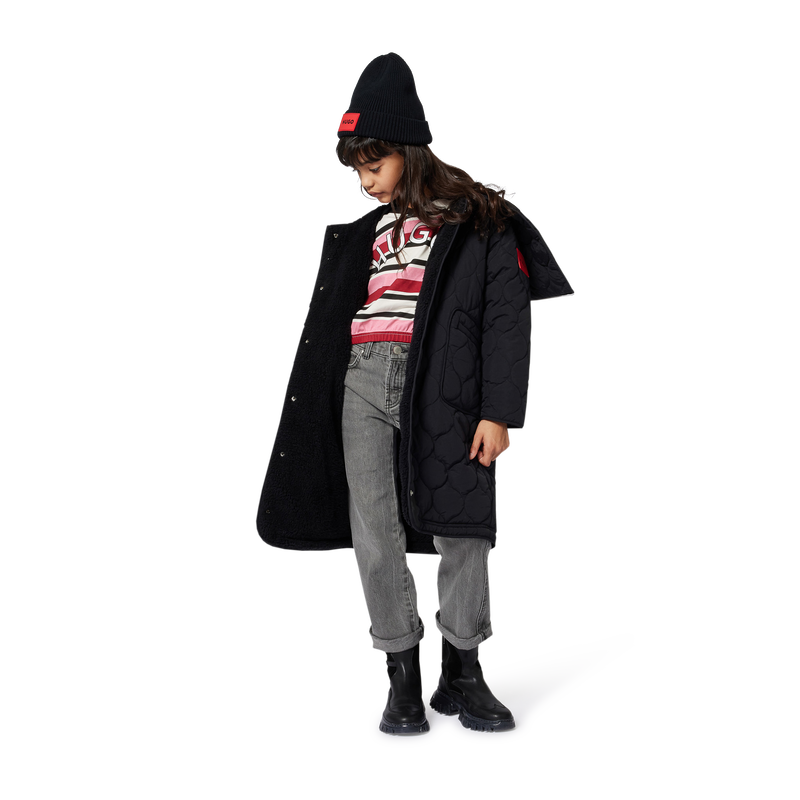 Parka longue &agrave; capuche Hugo 
                        FILLE