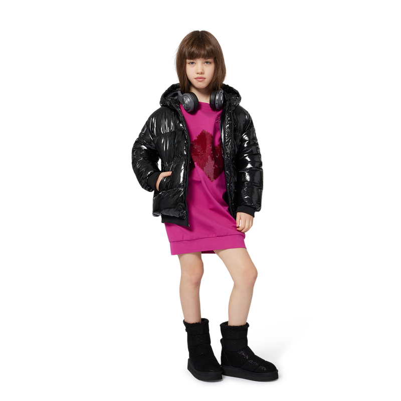Bottine en textile pailleté KARL LAGERFELD KIDS 
                    FILLE